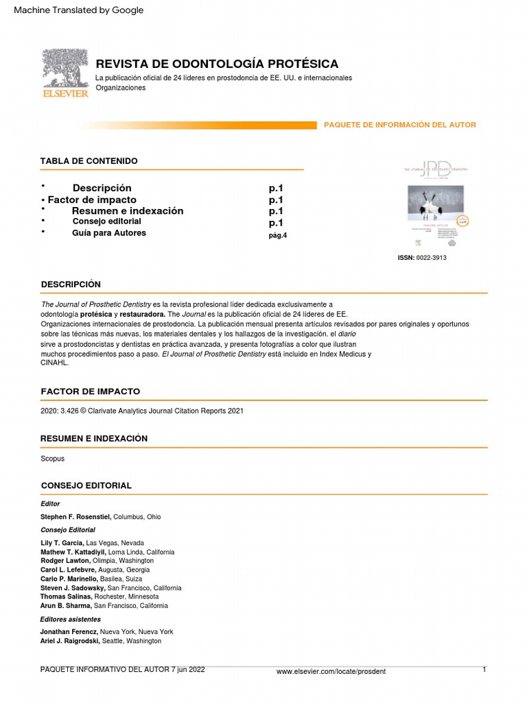 JPD Como Someter Articulos Traduccion Esp | PDF | Acceso abierto | Color