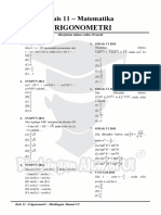 Kuis 11 - Bab Trigonometri Bimbingan Alumni UI