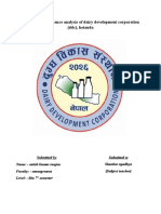 Financial performance analysis of dairy development corporation
