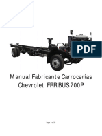 Manual Fabricante Carrocerías Chevrolet FRR BUS 700P: Page 1 of 59