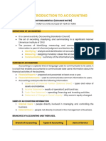 Module 1 - Introduction To Accounting (Advance Notes)