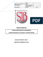 Formato B-FCS-FR-08 Guía de Práctica Cuidado Integral de La Mujer y El Recien Nacido