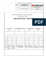 PT MEC HSE MONTHLY REPORT Periode September, 2022 - COKE GTP AMONIA STILL HEAT EXCHANGER