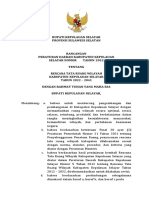 Batang Tubuh Ranperda RTRW Kabupaten Kepulauan Selayar 2022-2041
