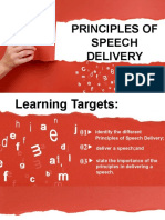 PRINCIPLES OF SPEECH DELIVERY
