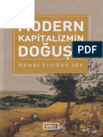 Henri Eugene See - Modern Kapitalizmin Doğuşu-Vadi Yayınları (2021)