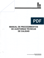 Manual de Procedimientos de Auditorías Técnicas de Calidad
