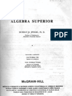 Algebra Superior - Schaum - en Español