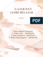 Belajar Dan Teori Belajar