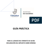 Guia Practica para El Llenado Del Formato Impuesto Sobre Nominas (2019 y Posteriores) (SH-18-001)