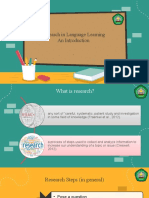 Researach in Language Learning