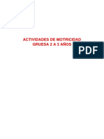 Actividades de Motricidad Gruesa 2 A 3 Años