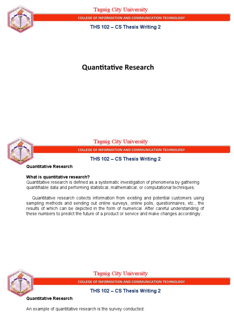 Quantitative Research PDF