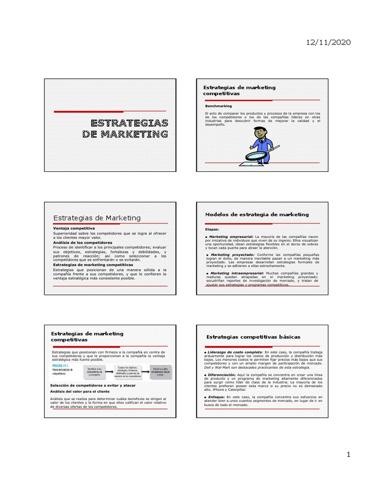 Estrategias de Marketin Presentacion | PDF | Marketing | Mercado (economía)