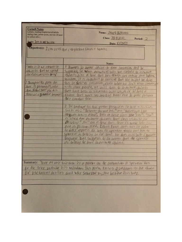 Tree at My Window PDF