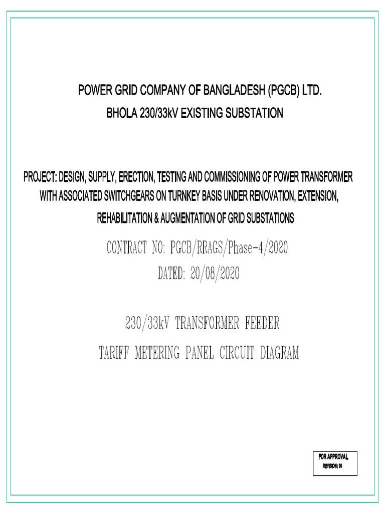 Tariff Metering Panel Rev00 PDF