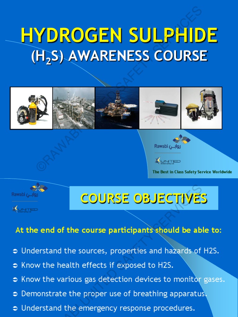 TSD-PP-004-H2S Awareness Training Presentation | PDF | Chemistry | Gases