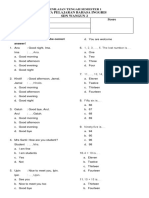 Mid-Semester 1 English Exam Review for SDN Wangun 2