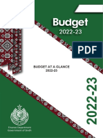 Sindh Govt BUDGET AT A GLANCE 2022-23