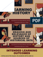 Module 1 Meaning and Relevance of History Sources of Historical Data