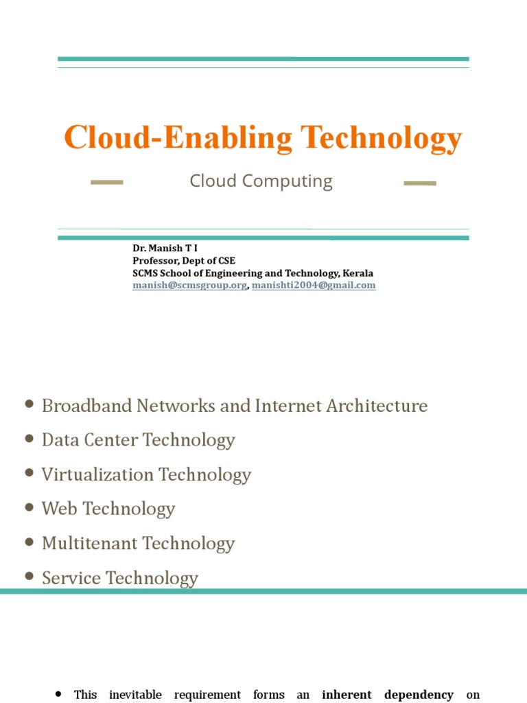 Cloud-Enabling Technology | PDF | Computer Network | Internet Protocol ...