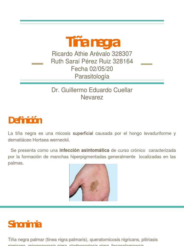 Tiña Negra: Guía Completa | PDF | Hongo | Organismos