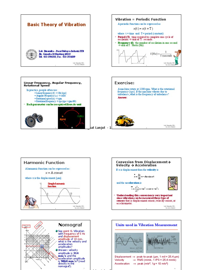 Vibration Theory and Measurement Basics | PDF | Root Mean Square ...