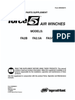 Ingersol Rand - Parts Supplement, FA2B, FA2.5A, FA5A