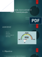 Quality Risk Management - P1 General