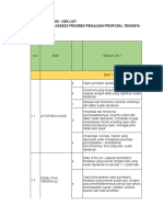 Cek List Proposal Tesis - Self Assessment