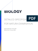 Biology Érettsegi Specifications 2024