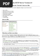 Apache HTTP Server Version 2.0: Apache Tutorial: .Htaccess Files