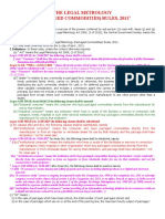 Legal Metrology Packaged Commodities Rules Summary