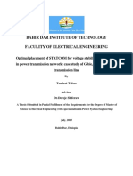 Optimal STATCOM Placement for Voltage Stability Enhancement