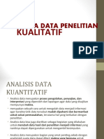 Analisa Data Penelitian