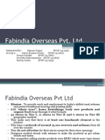 Fabindia Overseas PVT Group 9