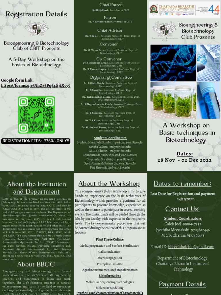 Bbcc workshop on basic techniques of biotechnology 221119 133716
