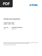 N87 Ferrite Material Datasheet | PDF | Inductance | Inductor