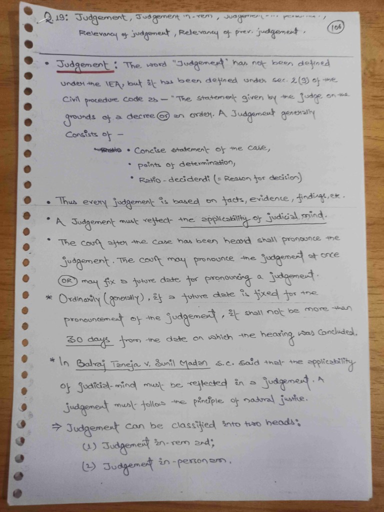 Judgement in Rem & Judgement in Personam PDF