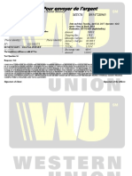 Bordereau Western Union