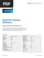 Master LEDTube 1200 MM 18W 865 T8 I W