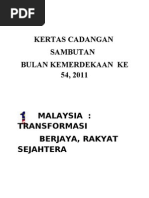 Kertas Kerja Sambutan Bulan Kemerdekaan Ke 54, 2011