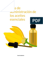 Aceites Esenciales, Vías de Administración