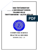 Computer Record (Ishan Xii A)