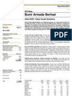 Bumi Armada IPO Note Initiates Coverage With Subscribe Rating