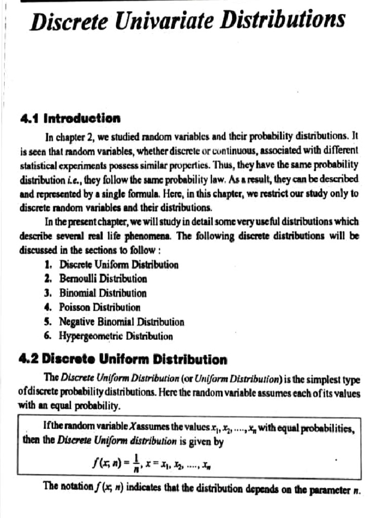 Distribution Theory PDF