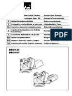 DBO180 Schuurmachine Handleiding