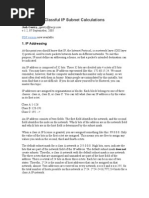 50 Ipv4 Subnetting Practice Questions (With Answer Key) | PDF | Ip ...