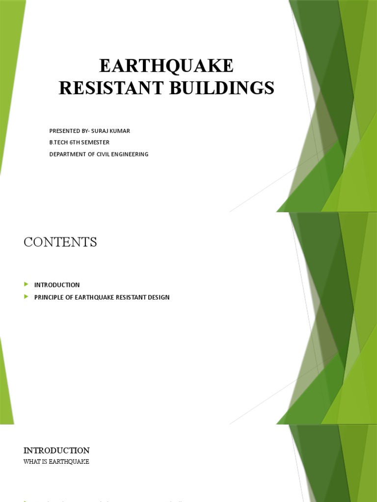 Earthquake Resistant Buildings PDF