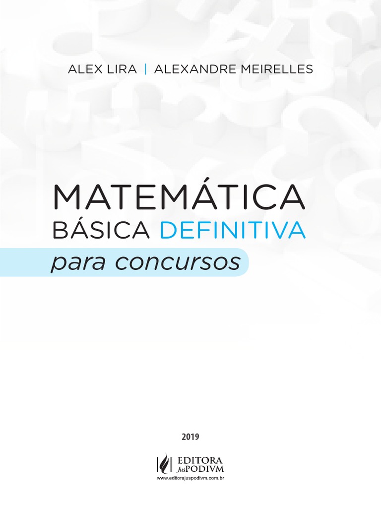 CONCURSO - CONTEÚDOS DE MATEMÁTICA BÁSICA PARA CONCURSO 